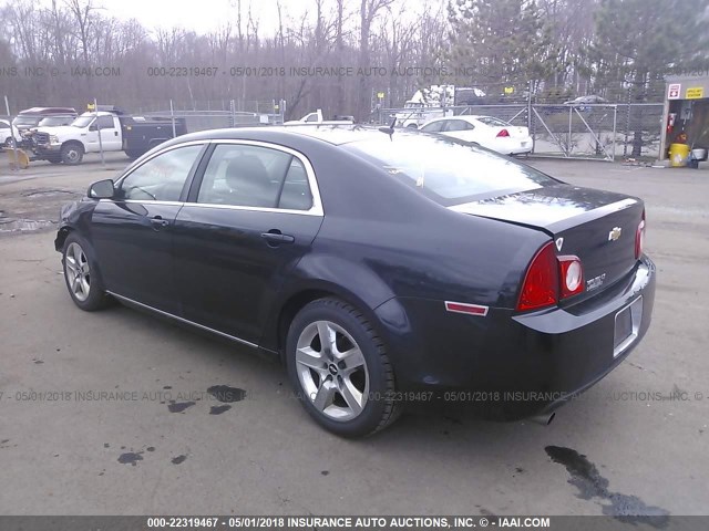 1G1ZC5EB9AF227295 - 2010 CHEVROLET MALIBU 1LT 黑色 照片 3