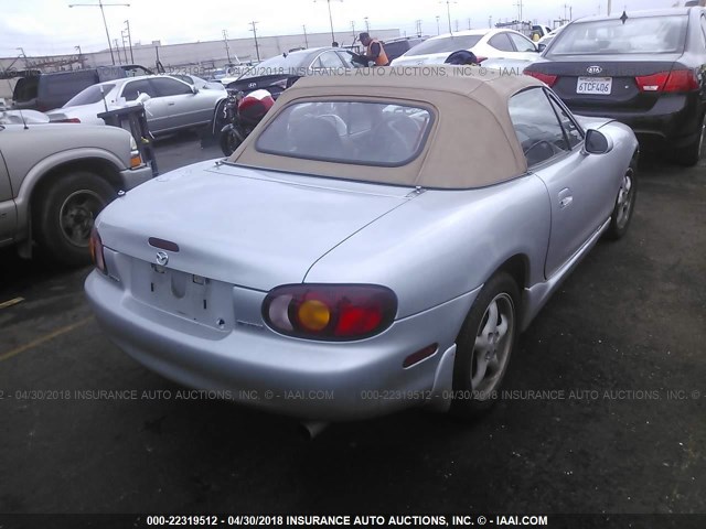 JM1NB3536Y0142658 - 2000 MAZDA MX-5 MIATA LS SILVER photo 4