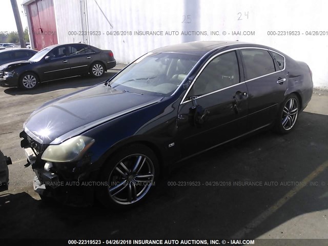 JNKAY01E76M103360 - 2006 INFINITI M35 SPORT BLUE photo 2