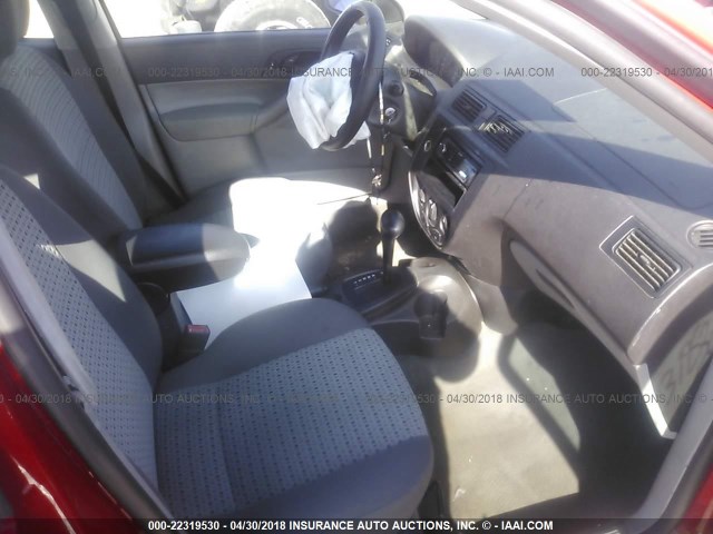 1FAFP34N87W336571 - 2007 FORD FOCUS ZX4/S/SE/SES 红色 照片 5