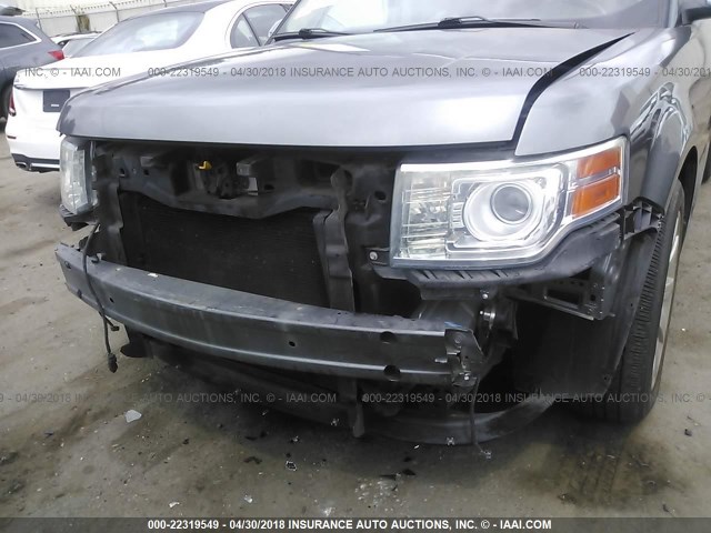 2FMGK5DC6ABA74416 - 2010 FORD FLEX LIMITED GRAY photo 6