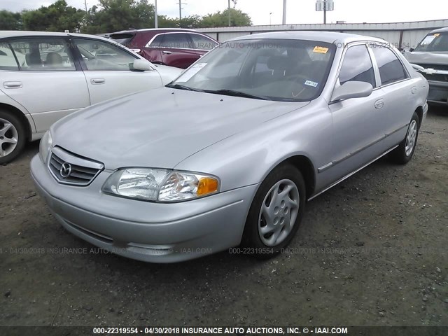 1YVGF22C125264778 - 2002 MAZDA 626 LX SILVER photo 2