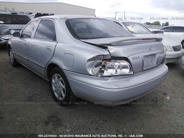 1YVGF22C125264778 - 2002 MAZDA 626 LX SILVER photo 3