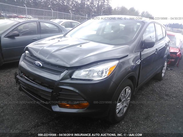 1FMCU0F73FUB96180 - 2015 FORD ESCAPE S GRAY photo 2