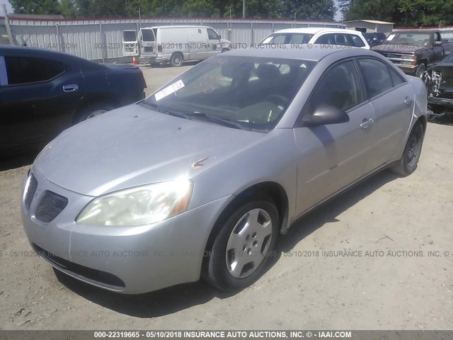 1G2ZF55B664171628 - 2006 PONTIAC G6 SE SILVER photo 2