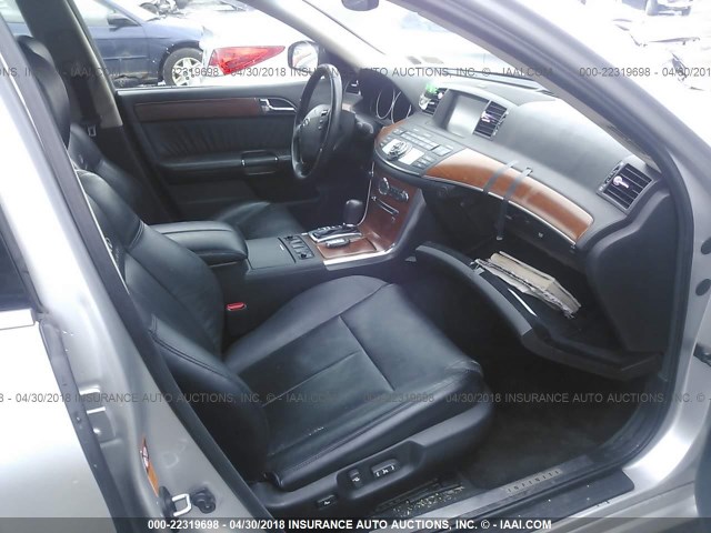 JNKAY01F67M462807 - 2007 INFINITI M35 SPORT SILVER photo 5