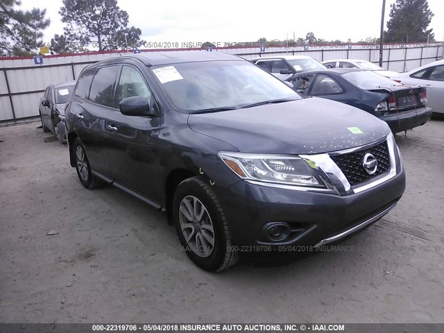 5N1AR2MN2EC711664 - 2014 NISSAN PATHFINDER S/SV/SL/PLATINUM 灰色 照片 1