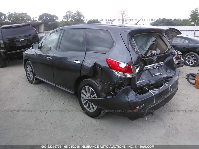 5N1AR2MN2EC711664 - 2014 NISSAN PATHFINDER S/SV/SL/PLATINUM 灰色 照片 3