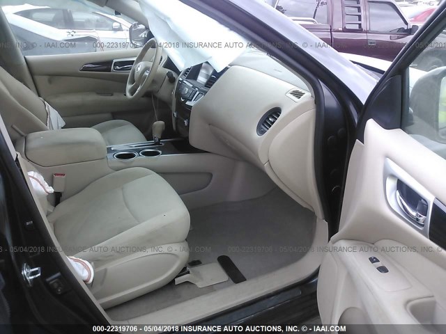 5N1AR2MN2EC711664 - 2014 NISSAN PATHFINDER S/SV/SL/PLATINUM 灰色 照片 5