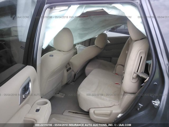5N1AR2MN2EC711664 - 2014 NISSAN PATHFINDER S/SV/SL/PLATINUM 灰色 照片 8