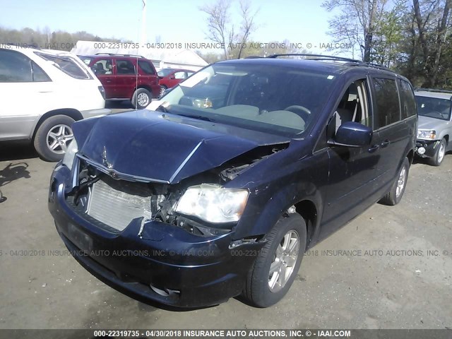 2A8HR54P78R141445 - 2008 CHRYSLER TOWN & COUNTRY TOURING BLUE photo 2