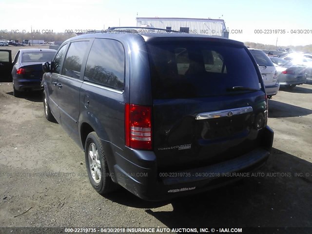 2A8HR54P78R141445 - 2008 CHRYSLER TOWN & COUNTRY TOURING BLUE photo 3
