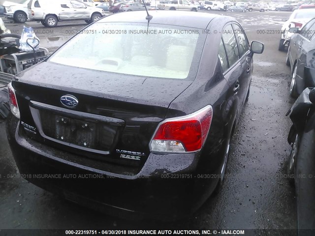 JF1GJAA6XDH028146 - 2013 SUBARU IMPREZA BLACK photo 4