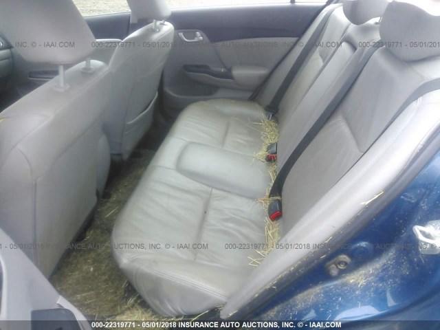 19XFB2F94EE240222 - 2014 HONDA CIVIC EXL BLUE photo 8