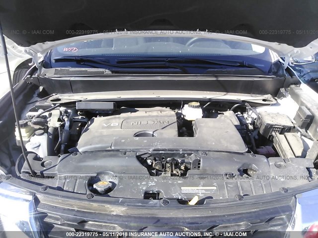 5N1DR2MM9JC632796 - 2018 NISSAN PATHFINDER S/SV/SL/PLATINUM 奶油色 照片 10