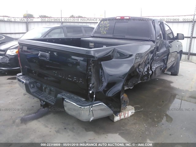5TFRY5F19EX169445 - 2014 TOYOTA TUNDRA DOUBLE CAB SR/SR5 BLACK photo 4