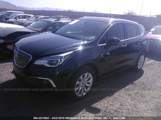 LRBFXBSA8HD097829 - 2017 BUICK ENVISION ESSENCE BLACK photo 2