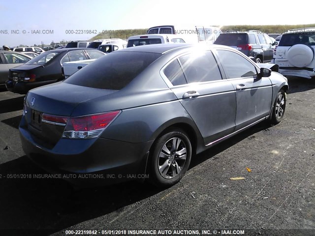 1HGCP2F4XCA235312 - 2012 HONDA ACCORD LXP GRAY photo 4