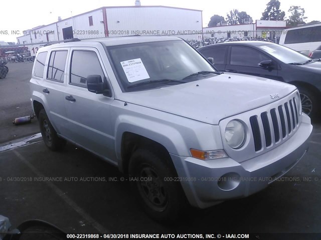 1J8FF28W77D347236 - 2007 JEEP PATRIOT SPORT SILVER photo 1