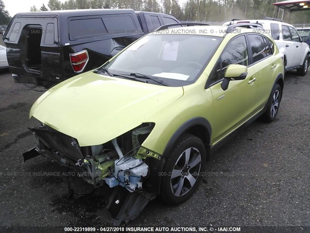 JF2GPBCC7EH286029 - 2014 SUBARU XV CROSSTREK 2.0I HYBRID GREEN photo 2