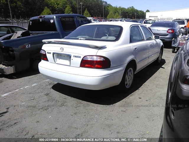 1YVGF22C825264583 - 2002 MAZDA 626 LX WHITE photo 4