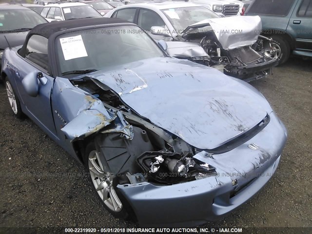 JHMAP21434T003586 - 2004 HONDA S2000 BLUE photo 6