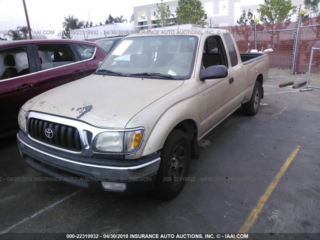 5TEVL52N82Z086910 - 2002 TOYOTA TACOMA XTRACAB GOLD photo 2