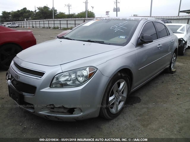 1G1ZA5EUXCF389575 - 2012 CHEVROLET MALIBU LS SILVER photo 2