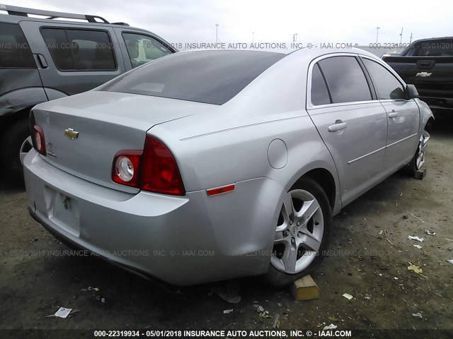 1G1ZA5EUXCF389575 - 2012 CHEVROLET MALIBU LS SILVER photo 4