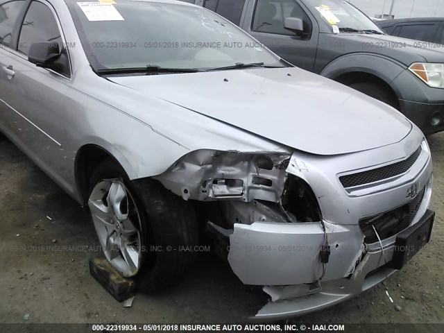 1G1ZA5EUXCF389575 - 2012 CHEVROLET MALIBU LS SILVER photo 6