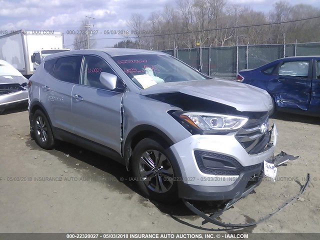 5XYZTDLBXDG071368 - 2013 HYUNDAI SANTA FE SPORT  SILVER photo 1