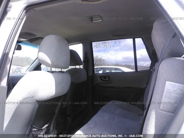 KM8SC73D95U902102 - 2005 HYUNDAI SANTA FE GLS/LX SILVER photo 8