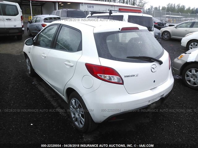 JM1DE1KZ8E0186821 - 2014 MAZDA MAZDA2 SPORT WHITE photo 3