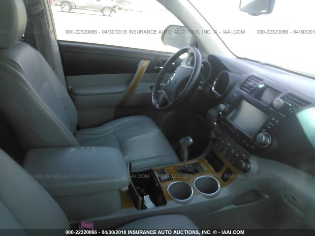 JTEEW44A382010659 - 2008 TOYOTA HIGHLANDER HYBRID LIMITED GREEN photo 5