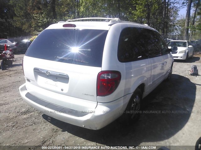 2C8GP64L74R543891 - 2004 CHRYSLER TOWN & COUNTRY LIMITED WHITE photo 4