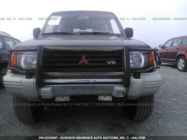 JA4MR51M3RJ008276 - 1994 MITSUBISHI MONTERO SR BLACK photo 6