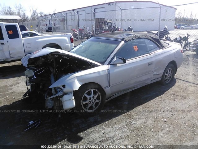 2T1FF28P2YC403050 - 2000 TOYOTA CAMRY SOLARA SE/SLE ვერცხლისფერი ფოტო 2