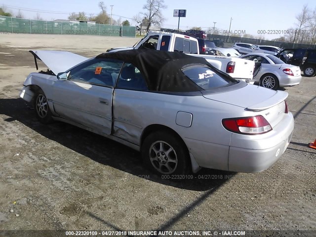 2T1FF28P2YC403050 - 2000 TOYOTA CAMRY SOLARA SE/SLE ვერცხლისფერი ფოტო 3