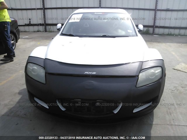 JM1FE173450157314 - 2005 MAZDA RX8 WHITE photo 6