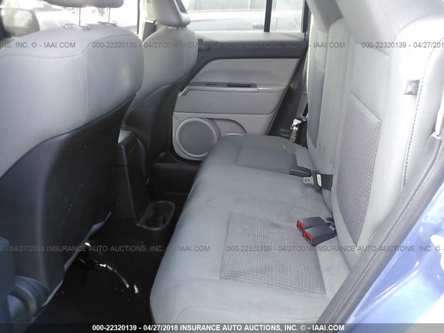 1J8FT28047D370221 - 2007 JEEP PATRIOT SPORT BLUE photo 8