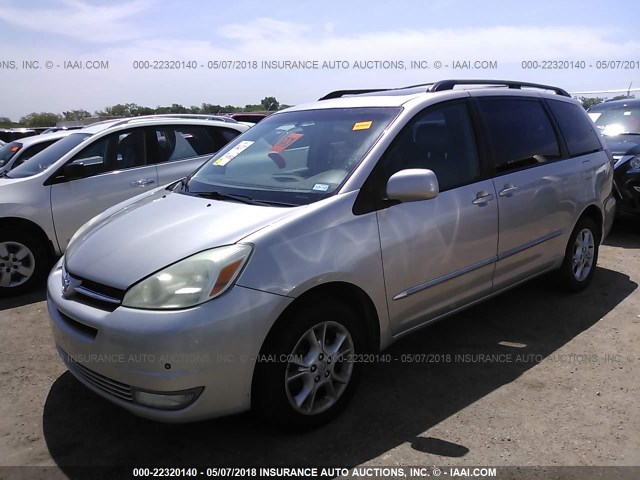 5TDBA22C75S042145 - 2005 TOYOTA SIENNA XLE/XLE LIMITED SILVER photo 2