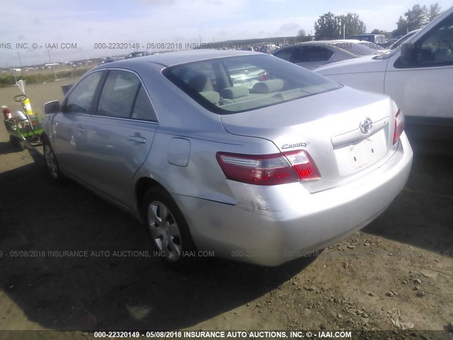 4T1BE46K67U653506 - 2007 TOYOTA CAMRY NEW GENERAT CE/LE/XLE/SE SILVER photo 3