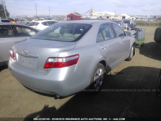 4T1BE46K67U653506 - 2007 TOYOTA CAMRY NEW GENERAT CE/LE/XLE/SE SILVER photo 4