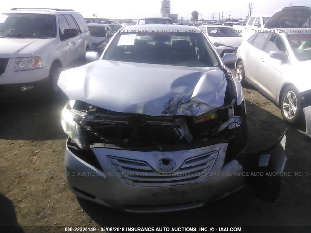 4T1BE46K67U653506 - 2007 TOYOTA CAMRY NEW GENERAT CE/LE/XLE/SE SILVER photo 6