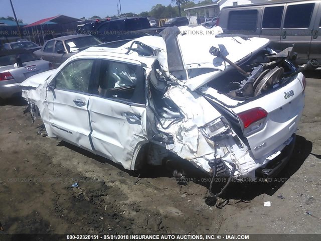 1C4RJFBGXHC734334 - 2017 JEEP GRAND CHEROKEE LIMITED WHITE photo 3