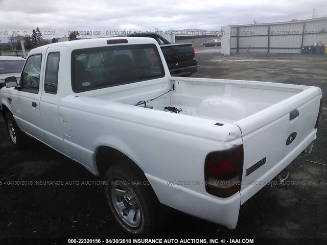 1FTYR14D77PA35339 - 2007 FORD RANGER SUPER CAB WHITE photo 3