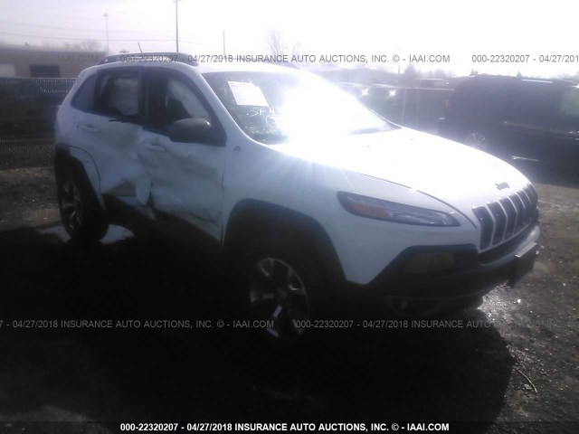 1C4PJMBS4EW239606 - 2014 JEEP CHEROKEE TRAILHAWK თეთრი ფოტო 1