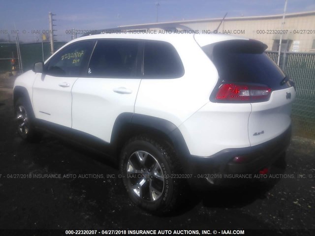 1C4PJMBS4EW239606 - 2014 JEEP CHEROKEE TRAILHAWK თეთრი ფოტო 3