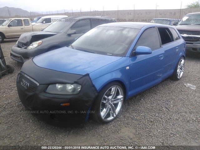 WAUMF78P86A103175 - 2006 AUDI A3 2.0 SPORT BLUE photo 2