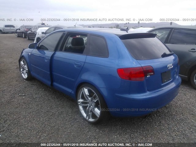 WAUMF78P86A103175 - 2006 AUDI A3 2.0 SPORT BLUE photo 3